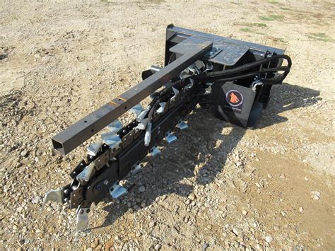 wolverine chain trencher skid steer|trencher skid steer attachment.